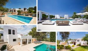 Verschillende huis types op Ibiza