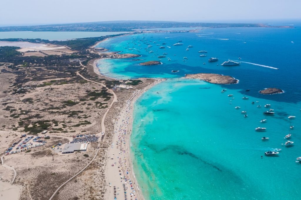 Formentera aerial view